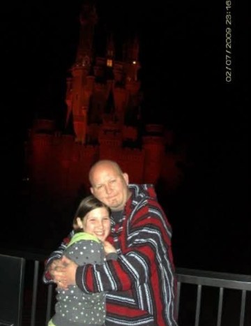 With Erica at Disney, 2009
