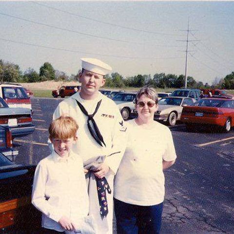 Rob Vandall: Home in his Navy whites