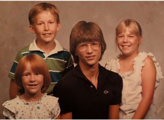 Brookville, back in the day, with cousins JC Clark and Paula Clark White
