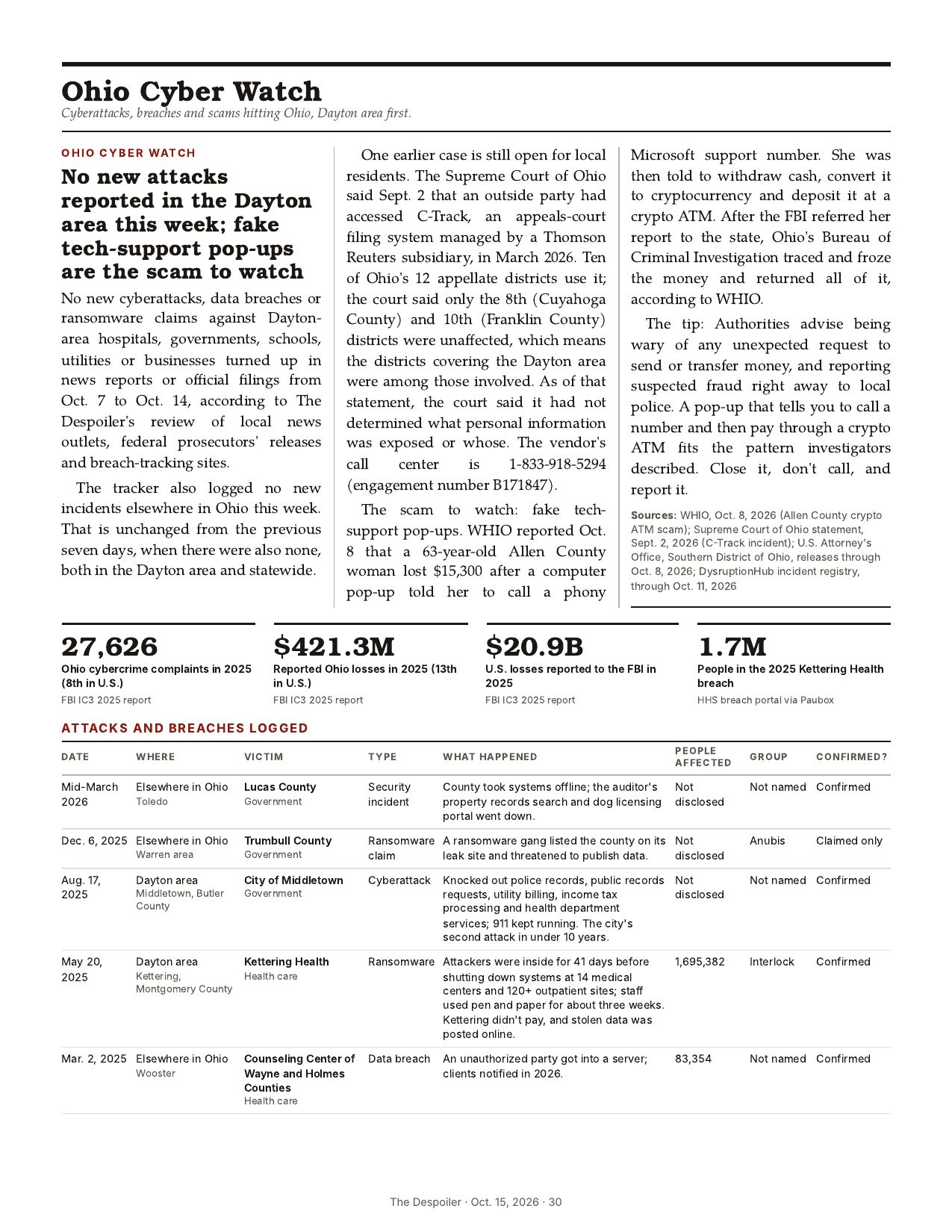 The Despoiler preview issue, page 30